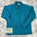 Vintage L.L Bean Chamois Cloth Flame Resistant Women's Teal Camp ...