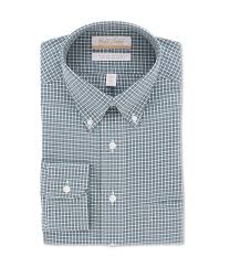 Gold Label Roundtree Yorke Non Iron Full Fit Button Down Collar Gingham Dress Shirt