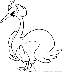 Tornadus coloring page from the flying pokemon coloring pages section of fun with pictures.com. Swanna Pokemon Coloring Page For Kids Free Pokemon Printable Coloring Pages Online For Kids Coloringpages101 Com Coloring Pages For Kids