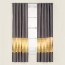 Kids Curtains Kids Grey Yellow Curtain Panels In Curtains Hardware The Land Of Nod Yellow Curtains Yellow And Grey Curtains Kids Curtains