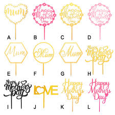 | día de las madres you will receive 1 cake topper 7.5 inches in height not including the stick i have attached a lollipop sticks that can… Cake Topper Acrilico Decoracion Mama Letras Imprimir Feliz Dia De La Madre