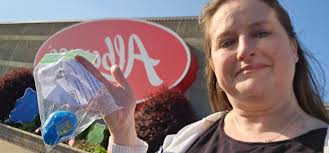 Found a painted rock at Albanese, starting a road trip cross-city rock share