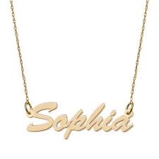 Explore our personalized necklaces, name necklaces and more for the perfect gift for others or yourself! Personalized Planet Personalized Women S 14kt Gold Script Nameplate Necklace 18 Walmart Com Walmart Com