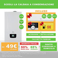 Promozione Set Caldaia A Condensazione Baxi Luna Duo Tec 33 E 33 Kw Erp Con Cronotermostato E Climatizzatore