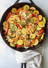 Southwest Chicken Skillet With Zucchini And Corn Completely Delicious Recipe Quick Summer Meals Light Summer Meals Healthy Summer Recipes