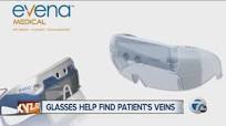Glasses help to find patient's veins