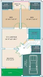 6 Marla House Plans 2bhk House Plan 20x40 House Plans 30x40 House Plans