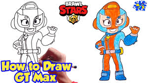 Learn the stats, play tips and damage values for bo from brawl stars! How To Draw Gt Max From Brawl Stars Easy Step By Step Drawing Youtube