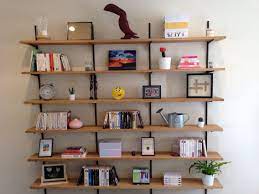 Plus d'infos je trouvais que l'espace au dessus de. Etageres Murales Chene Cremailleres Noires Meuble De Separation Cremaillere Noire Etageres Murales