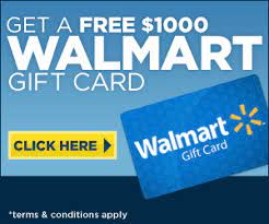 Free 1 000 Walmart Gift Card Walmart Card Walmart Gift Cards Gift Card