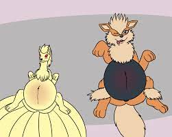 Ninetails and Arcanine playful mums by Derrysome -- Fur Affinity [dot] net