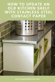 Reasonable spacing design, no contact and no obstruction of sight. How To Update An Old Kitchen Shelf With Contact Paper
