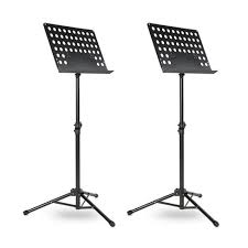 The material is chrome plated, giving it a quality feel and look. Musician S Gear Tripod Orchestral Music Stand Perforated Black 2 Pack Target