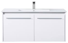 Additionally, two drawers offer ample storage for bathroom essentials. Elegant Tessa 40 Single Bathroom Floating Vanity Vf45040wh White Modern Bathroom Vanities And Sink Consoles By Better Living Store Houzz