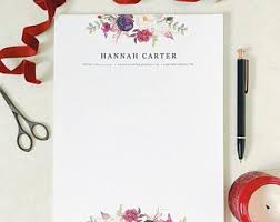 Bohemian Letterhead Design Letterhead Template Printable Cover Letter Blank Cover Letter Boho Letterhead Design Cover Letter For Resume Letterhead Template