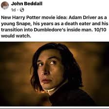 Submitted 4 years ago by ihazacat. Adam Driver Young Snape Death Eater Years Harrypotter