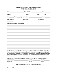 For a police officer, the incident report template is the base their report so all the facts and statements of any person involved be type down completely and any. Fillable Online Centerville Police Department Witness Statement Fax Email Print Pdffiller