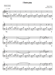Maybe you would like to learn more about one of these? Billie Eilish I Love You Sheet Music For Piano Download Piano Solo Sku Pso0010992 At Note Store Com