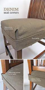 Give your dining chair a contemporary makeover with this 2pcs soft stretchy dining chair seat cushion slipcovers. Tailored Denim Seat Covers The Slipcover Maker