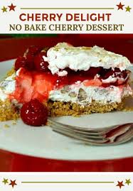 Cherry Delight Cream Cheese Cherry Dessert Recipe Cherry Desserts Cherry Recipes Dessert Cherry Recipes