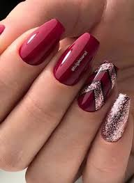 Looking for some cute thanksgiving nail art or fall nail polish colors? Burgundy Nail Acrylic Maroon Nails Acrylic Fall Nails Burgundy Maroon Coffin Nails Nail Ideas Burgundy Nails Autumn Nails Manicure Nail Designs