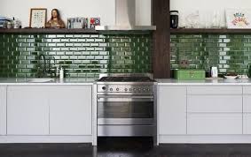 Green Victorian Metro Tiles Ireland Green Kitchen Backsplash Eclectic Kitchen Kitchens Without Upper Cabinets