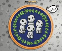 Free shipping on orders over $25 shipped by amazon. Kodama Tree Spirit Cross Stitch Pattern Princess Mononoke Mononoke Hime Anime Movie Studio Ghi Nature Cross Stitch Moon Cross Stitch Cross Stitch