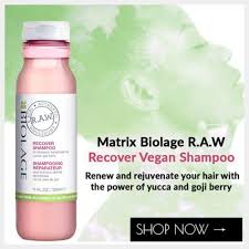 Biolage Plant Based Hair Color Ingredients Matrix Biolage R A W Recover Vegan Shampoo Vegan Shampoo Shampoo Biolage