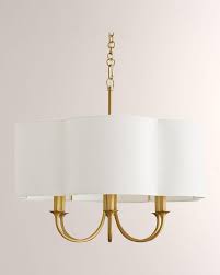 Chandeliers come in many different styles and sizes. Rittenhouse Small Quatrefoil Shade Brass Chandelier
