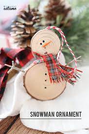 Maybe you would like to learn more about one of these? Make An Easy Wood Slice Snowman Christmas Ornament It S Always Autumn