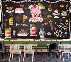 We have 24 images about background menu makanan including not only background menu makanan, you could also find another pics such as menu border, menu templates, menu design, menu back, menu banner. Cartoon Dessert Mural Wallpaper For Kids Bakery Cake Shop Industrial Decor Blackboard Background Children Menu Wall Paper 3d Wallpapers Aliexpress