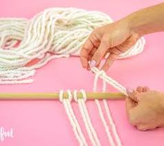 But learning how to make macramé curtain cannot be decided just by the knots and fabric. Easy Diy Yarn Macrame Curtain Or Wall Hanging Hometalk