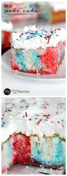 Red White And Blue Poke Cake Spend With Pennies Poke Cake Recipes 4th Of July Desserts Poke Cakes