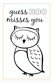 Print out the 5×7 card (when folded) card and allow your child to color the thank you on the front. Free Printable Miss You Cards To Color Six Clever Sisters Miss You Cards Printable Coloring Cards Cards