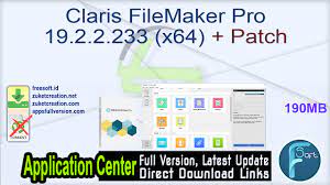 Ms access password recovery is the best access password recovery tool to recover ms access password & unlock mdb files that are lost or forgotten by the users. Claris Filemaker Pro 19 2 2 233 X64 Patch Free Download