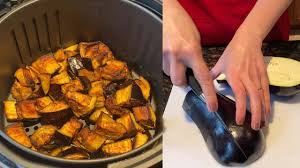 Air Fryer Eggplant Recipe Youtube In 2020 Eggplant Recipes Eggplant Recipes Easy Eggplant Recipes Healthy