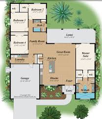 Split bedroom house plans from better homes and gardens one of the benefits to a split bedroom plan is that the design generally makes better use of floor space by eliminating unneeded hall space. The Oasis 4 Bedroom Home Plan 2 Bath 2 Car Garage 2 336 Sq Ft Living Space