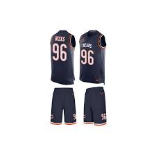 Men S Akiem Hicks Limited Navy Blue Tank Top Suit Jersey Chicago Bears