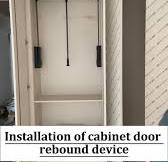 Installation of cabinet door rebound device, #hinge#kitchencabinets#kitchencabinet#kitchencabinetfactory#chinakitchencabinetfactory#kitchendesign#diy#art#love