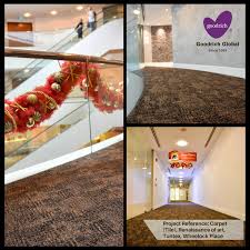First Commercial Installation Of Tuntex Carpet In Singapore Goodrich Is Thrill To Deliver This Successful Project Wall Coverings Carpet Tiles Projects