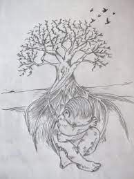 Pencil drawing of natural scenery simple pencil drawings nature pictures of drawing sketch pencil. Black Paper Pencil Portrait Sketching Of Mother Nature Size A4 Size Id 22356862088