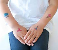 How do you make a tattoo? Make Temporary Tattoos Out Of Kids Art