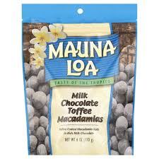 Dry roasting instead of cooking in oil enhances the unique buttery flavor of the nut before being seasoned or dipped in chocolate. Mauna Loa Milk Chocolate Toffee Macadamias 6 Oz Walmart Com Walmart Com