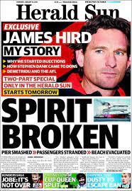 Follow the durham herald sun newspaper for the latest headlines on the triangle news. Newspaper Herald Sun Australia Newspapers In Australia Thursday S Edition January 14 Of 2016 Kiosko Net