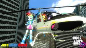 1003760 3d Artist Jefejuandavid Equestria Girls Gm Bigcity Grand Theft Auto Helicopter Rainbow Equestria Girls Sunset Shimmer My Little Pony Pictures