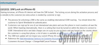 As we all know sprint will unlock iphones … Sprint Slaps Lock On Iphone 4s Sim Slashgear