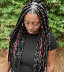 This method can be used on male or female and with or without. Box Braids With Triangle Parts For 2020 Stylish F9