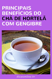 Canela E Gengibre Para Que Serve Beneficios Do Cha De Hortela Com Gengibre E Como Fazer Cha De Hortela Chas Medicinais Hortela