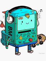Skater Bmo Sticker By Pop Geek In 2021 Adventure Time Girls Adventure Time Art Adventure Time Wallpaper