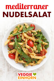 Veganer Nudelsalat Mit Pesto Rezept Mediterraner Nudelsalat Nudelsalat Mit Pesto Veganer Nudelsalat